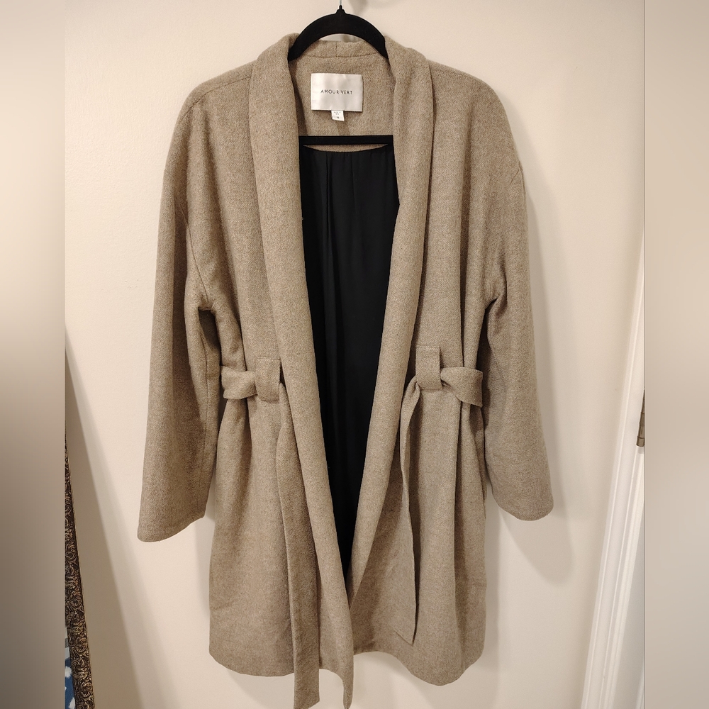 Amour Vert Wool Blend Coat - Picture 2 of 5
